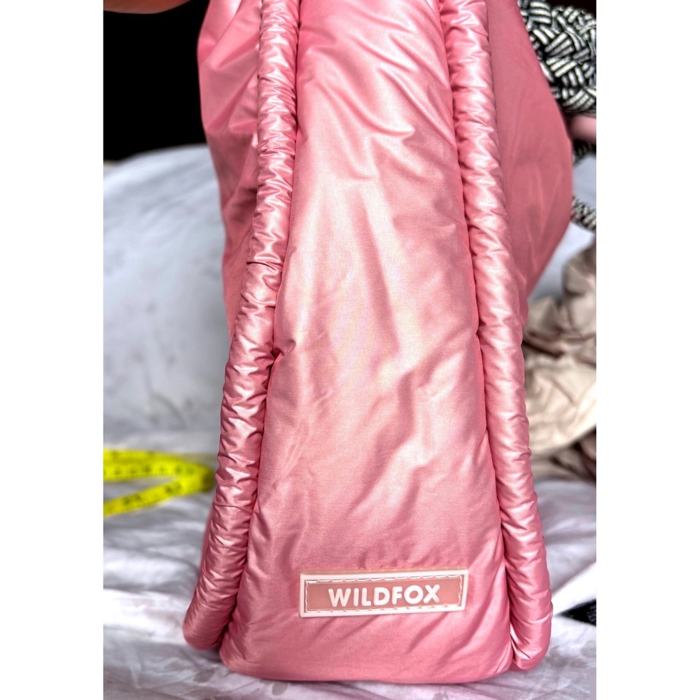 Wildfox Puffer Crossbody Bag Rose Clair Pink Padded Rope Strap HBWF-224-0056-71 - Picture 7 of 9